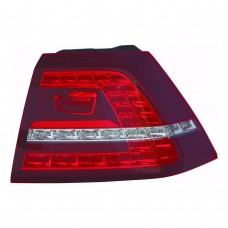 Volkswagen Golf 2012-2017 (GTi GTD GTE) Outer (Wing) Smoked LED Rear Light Unit Driver Side